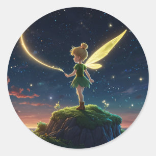 Maanelf Rond Sticker