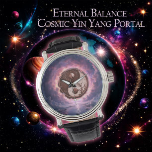 Maanevenwicht – Yin Yang van het eeuwige licht.  Horloge