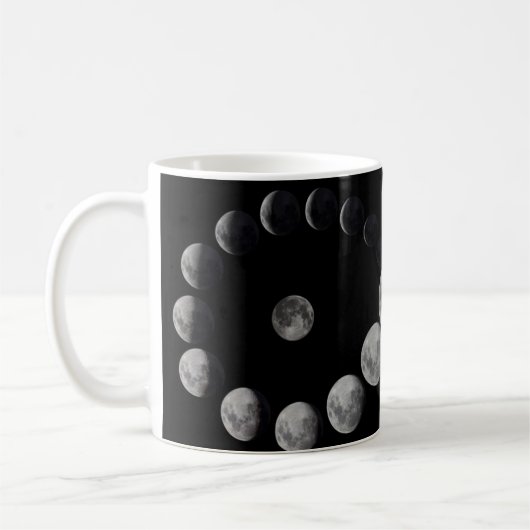 Maanfase oneindig koffiemok (Links)
