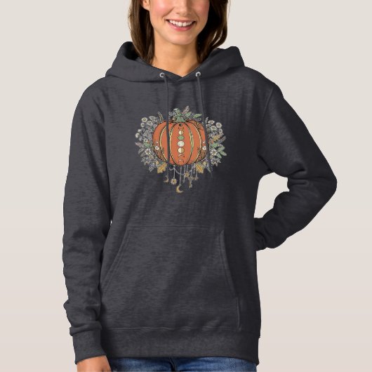 Maanfase Pompoen Hoodie (Voorkant)