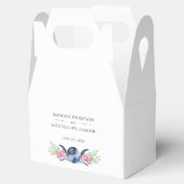 Maanfase Roze Rozen Bloemen Metafysische Bruiloft Bedankdoosjes (Geopend)