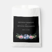 Maanfase Roze Rozen Bloemen Metafysische Bruiloft Bedankzakje (Voorkant)