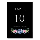 Maanfase Roze Rozen Bloemen Metafysische Bruiloft Kaart (Achterkant)