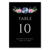 Maanfase Roze Rozen Bloemen Metafysische Bruiloft Kaart (Achterkant)