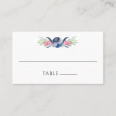 Maanfase Roze Rozen Bloemen Metafysische Bruiloft Plaatskaartje (Voorkant)