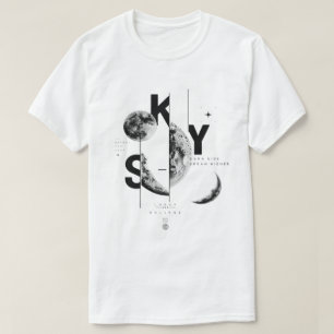 Maanfase T-shirt 'Sky'