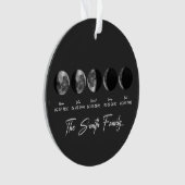 Maanfase The Smith Family – Aangepaste Namen & Dat Ornament (voorkant)