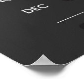 Maanfasekalender voor het bijhouden van klantemoti poster (Hoek)