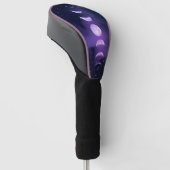 Maanfasen Cool Astronomie Golfheadcover (Schuin)