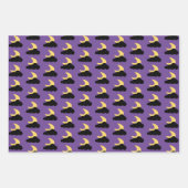 Maanfasen en verduisteringen eenvoudig hemelachtig inpakpapier vel (Voorkant 2)