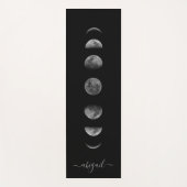 Maanfasen | Hemellichamen Persoonlijke Naam Yogamat (Voorkant)