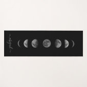 Maanfasen | Hemellichamen Persoonlijke Naam Yogamat (Voorkant (horizontaal))