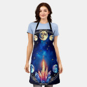 Maanfasen Kristal Kosmos Schort (Gedragen)
