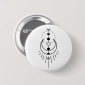 maanfasen lunar eclipse ronde button 5,7 cm (Voorkant /achterkant)