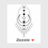 maanfasen lunar eclipse sticker (Vel)