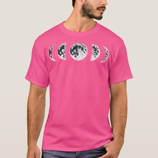 Maanfasen Maankalender T-shirt (Voorkant)