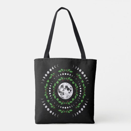 Maanfasen mandala canvas tas (Achterkant)