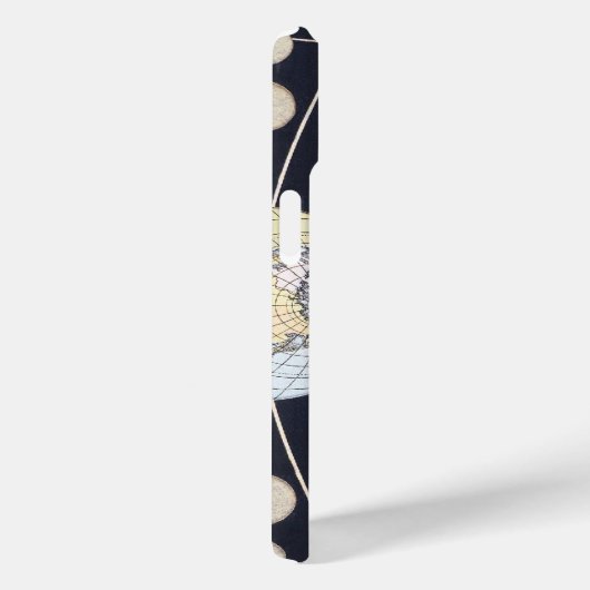 Maanfasen met aarde en zon,  sterrenkunde Case-Mate iPhone case (Achterkant / Rechts)