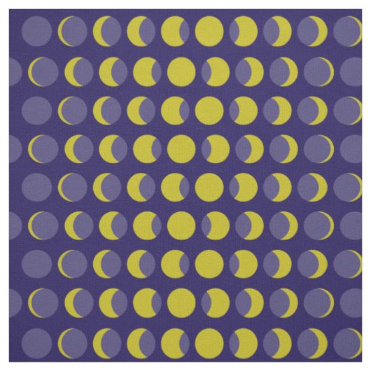 Maanfasen Mid Century Modern Stof (Swatch)