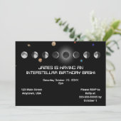 Maanfasenfeestje Kaart (Staand voorkant)