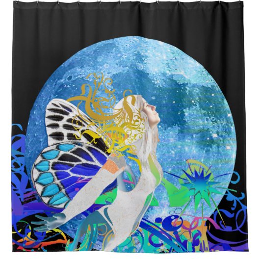 Maanfee gordijn (Voorkant)