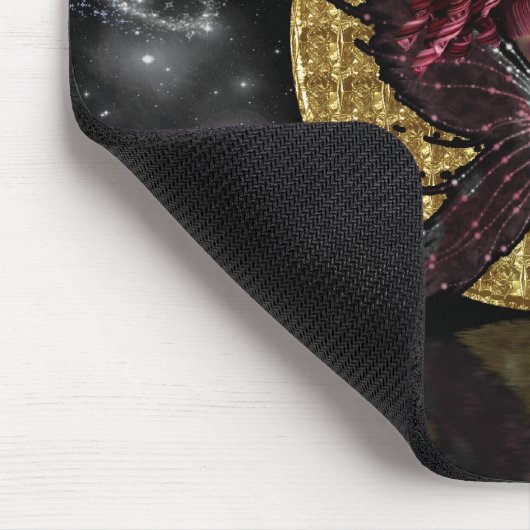 maanfee mousepad, muismat, gothische fee muismat (Hoek)