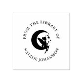 Maanfee uit de bibliotheek van rubberstempel (Afrduk)