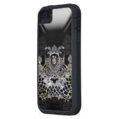 Maanfeest Girly Elegant Monogram Case-Mate iPhone Case (Achterkant Links)