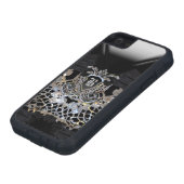 Maanfeest Girly Elegant Monogram Case-Mate iPhone Case (Onderkant)