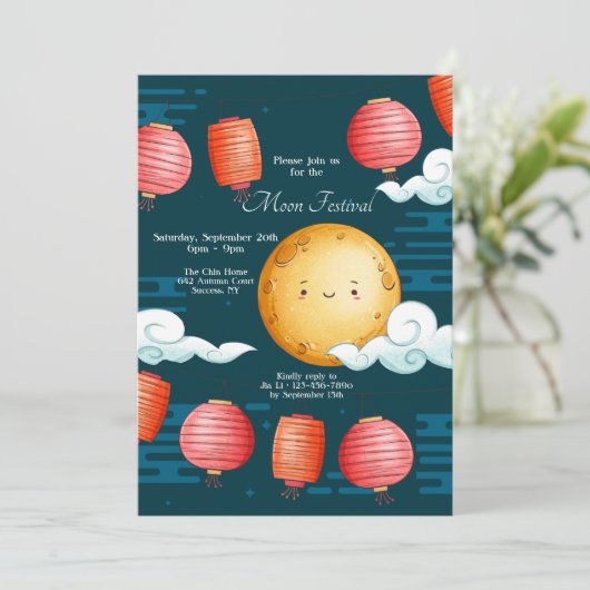 Maanfestival Kaart (Staand voorkant)