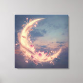 Maanfluister Mandala Boho Wandkunst Canvas Afdruk (Voorkant)