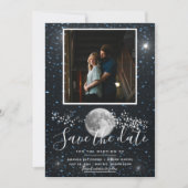 Maanfoto Save the Date uitnodiging (Voorkant)