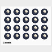 Maanfoto-stickers Ronde Sticker (Vel)
