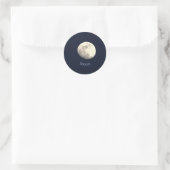 Maanfoto-stickers Ronde Sticker (Tas)