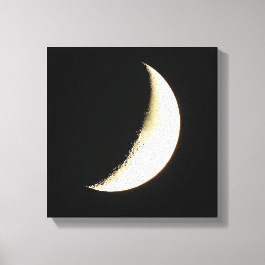 Maanfotografie Kunst Canvas Afdruk (Voorkant)