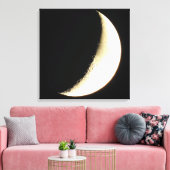 Maanfotografie Kunst Canvasprint Canvas Afdruk (Insitu (Woonkamer))