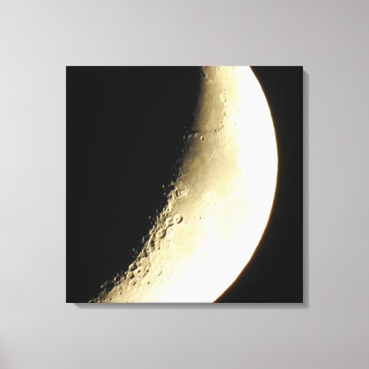 Maanfotografie Kunst Canvasprint Canvas Afdruk (Voorkant)