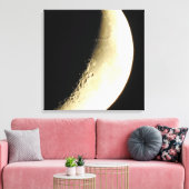Maanfotografie Kunst Canvasprint Canvas Afdruk (Insitu (Woonkamer))