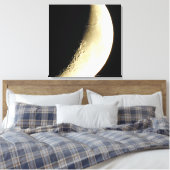 Maanfotografie Kunst Canvasprint Canvas Afdruk (Insitu (Slaapkamer))