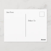 Maanfotografie, romantische Missing You Briefkaart (Achterkant)