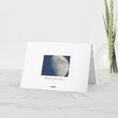 Maanfotografie, romantische Missing You Kaart (Achterkant)