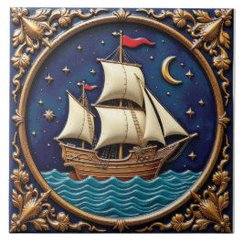 Maangids voor de zeelieden tegeltje