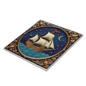 Maangids voor de zeelieden tegeltje (Zijkant)