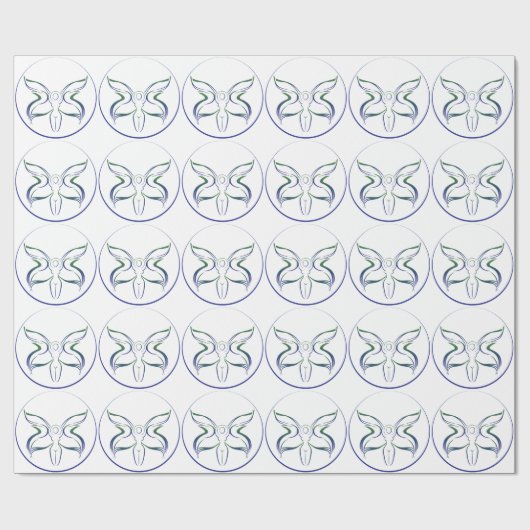 maangodin wiccan wican witchcraft pagan cadeaupapier (Vlak)