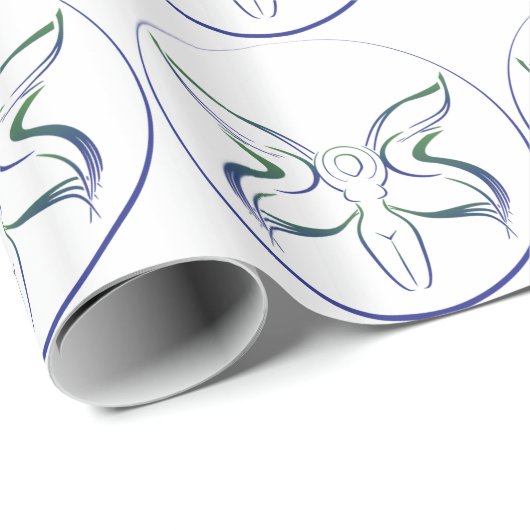 maangodin wiccan wican witchcraft pagan cadeaupapier (Rol Hoek)