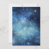 Maanhemel Volle Maannacht onder de Sterren Bruilof Kaart (Achterkant)