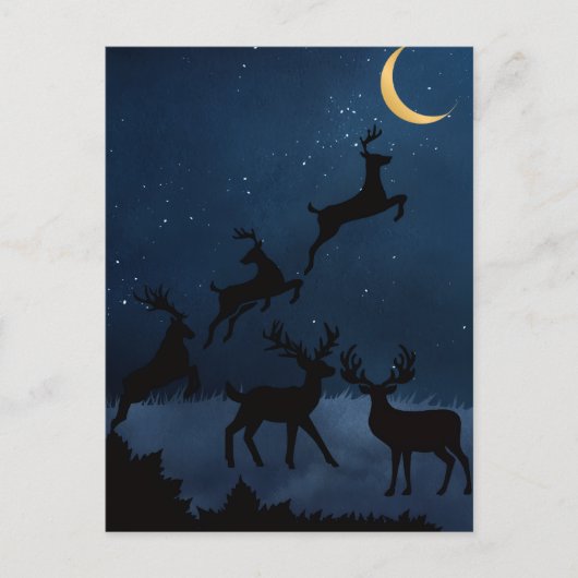 maanhert briefkaart (Voorkant)