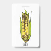Maanillustratie van maïs badge (Achterkant)