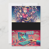 Maanjaar van de Slang 2025 Feestdagenkaart (Achterkant)