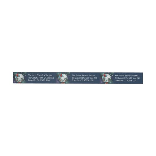 Maanjongen Wrap-around adreslabels (Individueel)